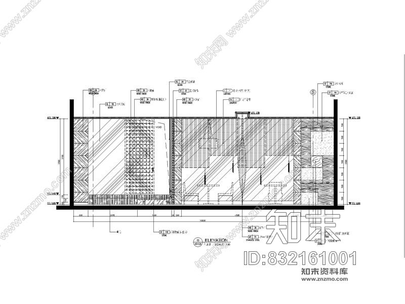 日式餐厅施工图平面＋立面＋效果图cad施工图下载【ID:832161001】