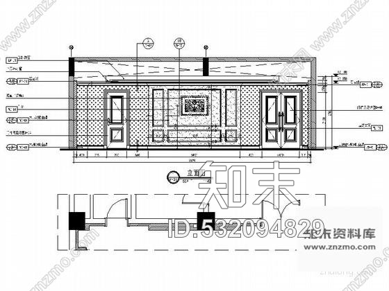 施工图知名酒店客房区会议室装饰施工图cad施工图下载【ID:532094829】