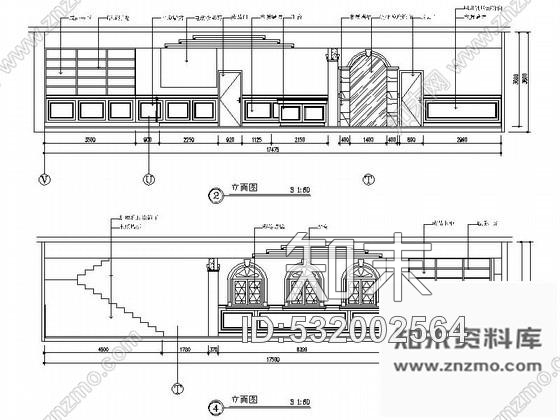 施工图主题餐厅餐饮空间装修CAD设计图含效果cad施工图下载【ID:532002564】