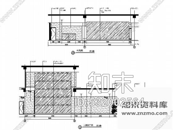施工图主题餐厅餐饮空间装修CAD设计图含效果cad施工图下载【ID:532002564】