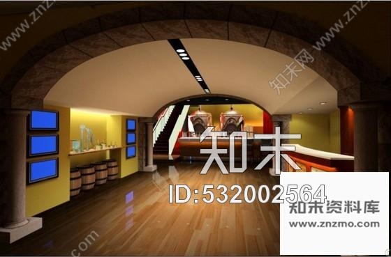 施工图主题餐厅餐饮空间装修CAD设计图含效果cad施工图下载【ID:532002564】