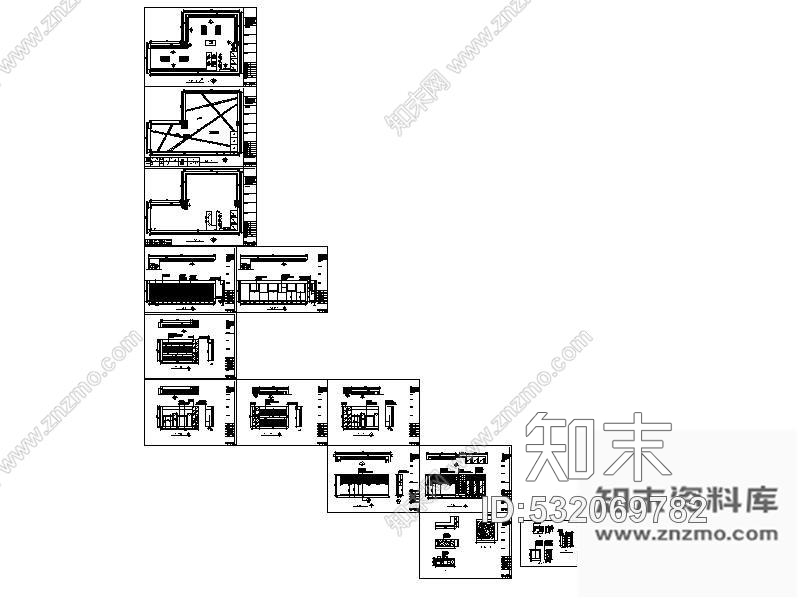 施工图某服装专卖店装修图cad施工图下载【ID:532069782】