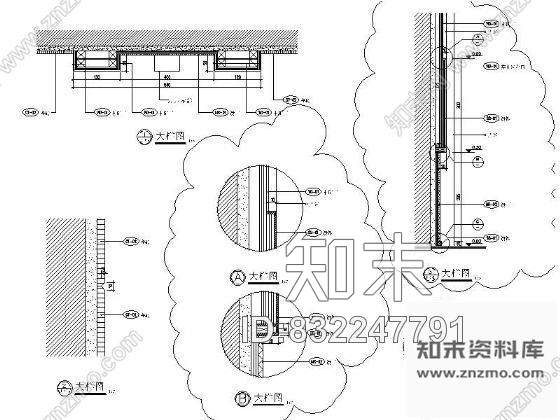 图块/节点电梯厅详图cad施工图下载【ID:832247791】