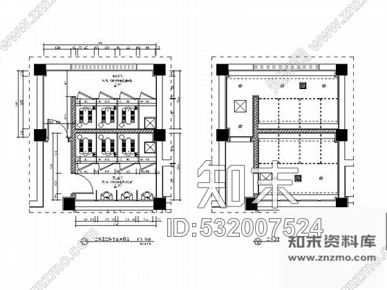 施工图江苏某名连锁餐馆室内装修施工图cad施工图下载【ID:532007524】