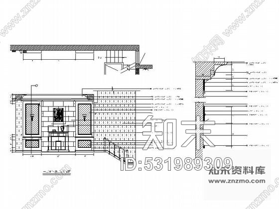 施工图重庆三层双拼别墅室内装修图cad施工图下载【ID:531989309】