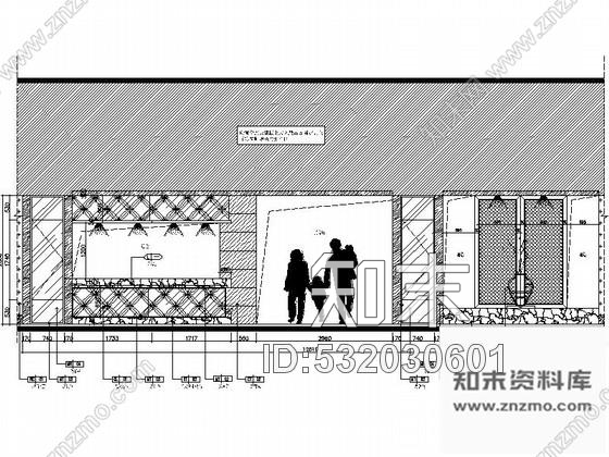 施工图重庆中式风格四星级酒店餐厅装修图cad施工图下载【ID:532030601】