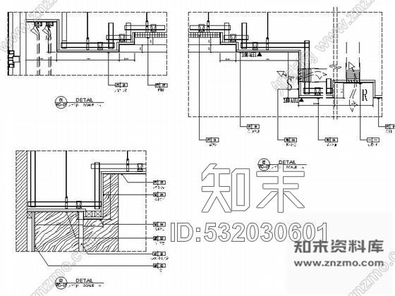 施工图重庆中式风格四星级酒店餐厅装修图cad施工图下载【ID:532030601】