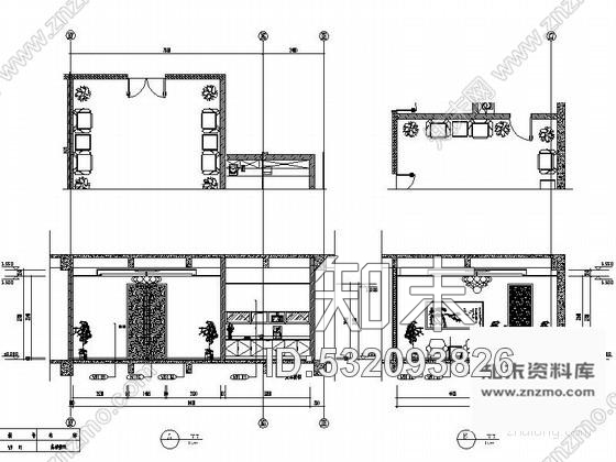 施工图领导休息区室内装修图施工图下载【ID:532093826】