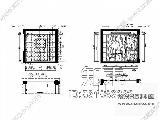 施工图浙江现代风格三层别墅样板房室内设计施工图含效果图cad施工图下载【ID:531983322】