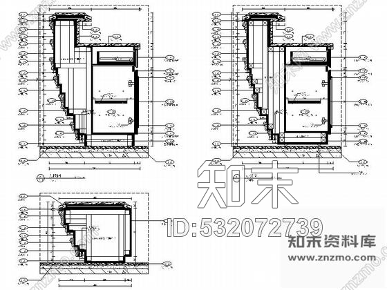 施工图辽宁精装景观公寓售楼处装修CAD施工图cad施工图下载【ID:532072739】