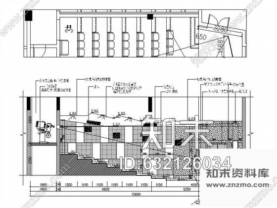 施工图某电影院中号影厅室内装修施工图cad施工图下载【ID:632126034】