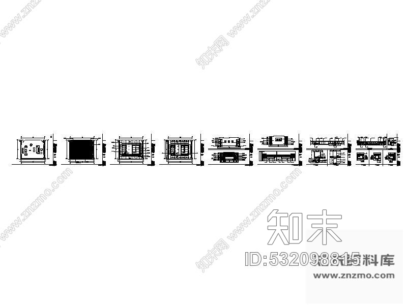 施工图某烟厂副厂长办公室装修图cad施工图下载【ID:532098815】