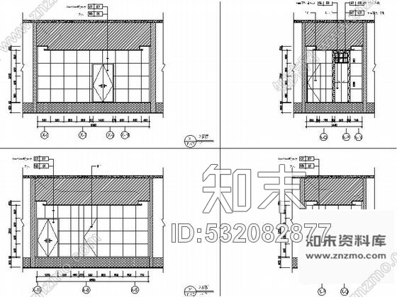 施工图广东房产公司大厦首层大堂公共区域装修施工图含物料表cad施工图下载【ID:532082877】