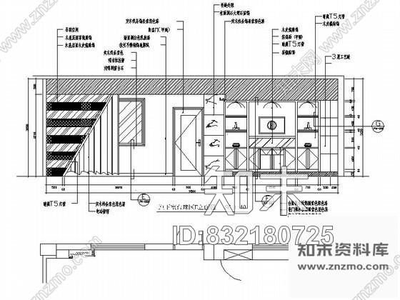 图块/节点别墅地下娱乐台球室装修立面图cad施工图下载【ID:832180725】