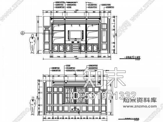 施工图杭州美式古典双层别墅室内装修施工图施工图下载【ID:531971332】