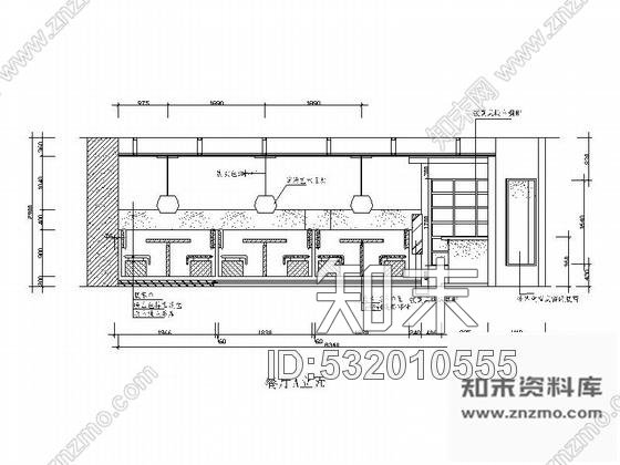 施工图49㎡餐厅室内装修图cad施工图下载【ID:532010555】