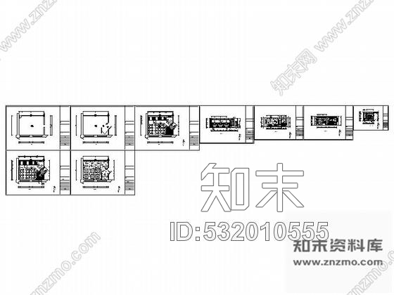 施工图49㎡餐厅室内装修图cad施工图下载【ID:532010555】