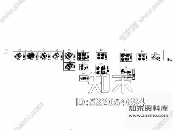 施工图现代客房标准双人间装修图cad施工图下载【ID:532054684】