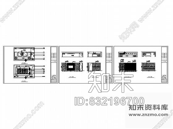 图块/节点玻璃不锈钢背景KTV包间立面图cad施工图下载【ID:832196700】