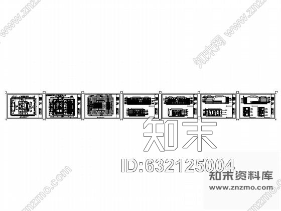 施工图时尚KTV豪华VIP大包间设计装修图cad施工图下载【ID:632125004】