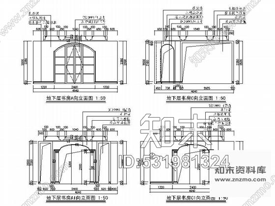 施工图北京温馨美式风格双层别墅样板房装修图含效果cad施工图下载【ID:531981324】