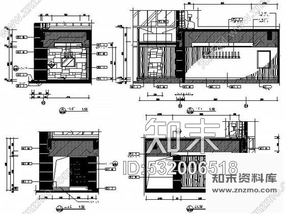 施工图酒店全日餐厅包间施工图cad施工图下载【ID:532006518】