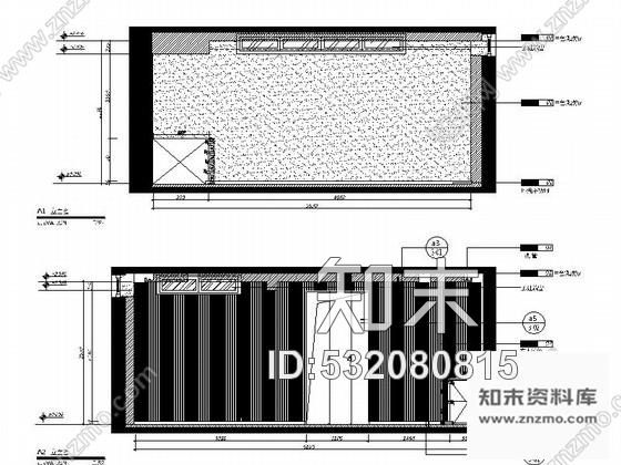 施工图山东现代风格五层办公室装修施工图cad施工图下载【ID:532080815】