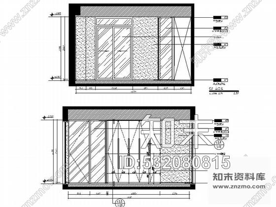 施工图山东现代风格五层办公室装修施工图cad施工图下载【ID:532080815】