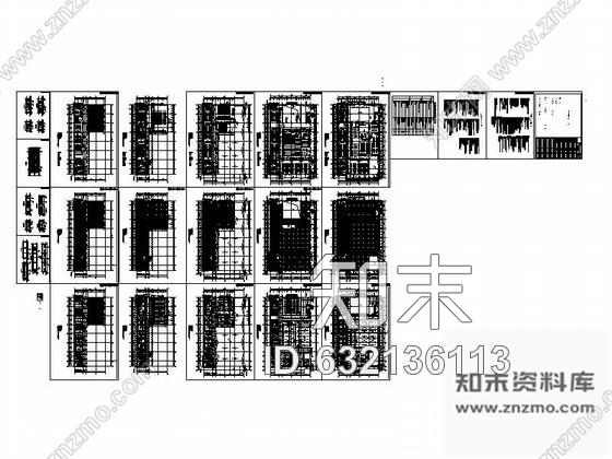 施工图北京现代简约图文综合楼室内设计CAD装饰施工图cad施工图下载【ID:632136113】