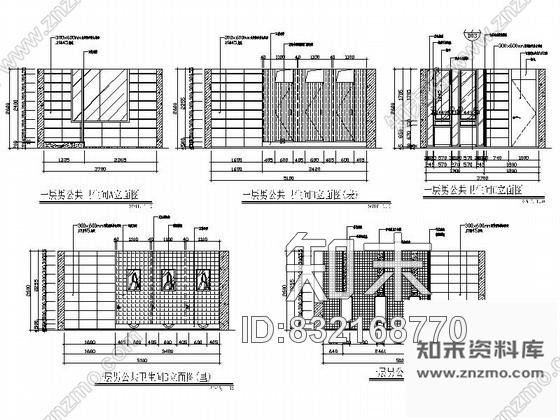 图块/节点藏式酒店公共卫生间详图cad施工图下载【ID:832168770】