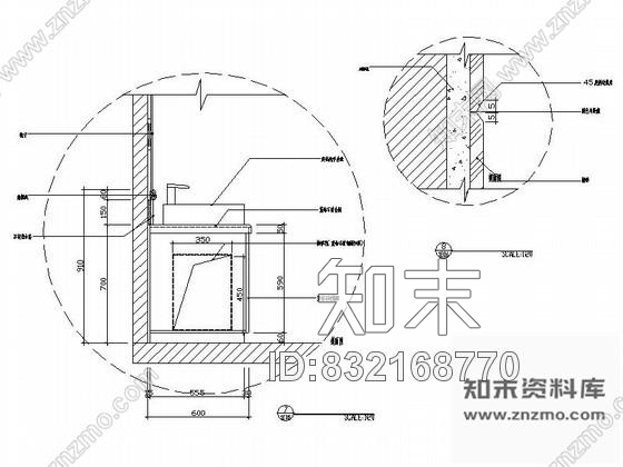 图块/节点藏式酒店公共卫生间详图cad施工图下载【ID:832168770】