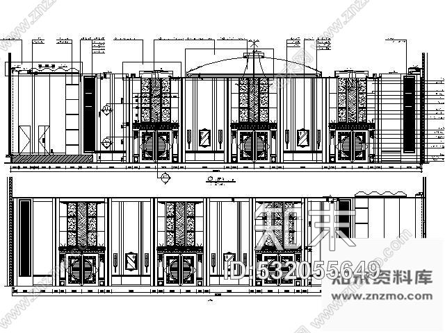 施工图五星生态园林酒店宴会厅施工图cad施工图下载【ID:532055649】
