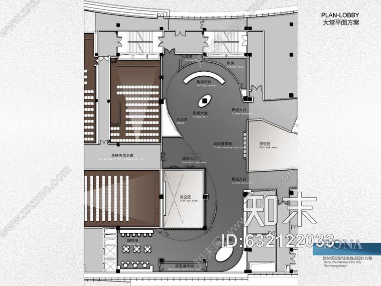 南昌BONA博纳国际影城南昌铜锣湾店室内设计方案+装修施工图+水暖电施工图cad施工图下载【ID:632122033】