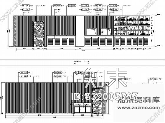 施工图北京高档现代麻辣香锅餐厅装修施工图cad施工图下载【ID:532005597】