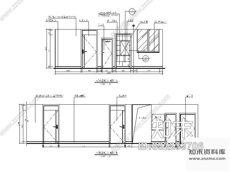 图块/节点办公楼走道详图cad施工图下载【ID:832233706】
