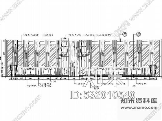 施工图南京某时尚酒店咖啡厅室内装修图施工图下载【ID:532010540】