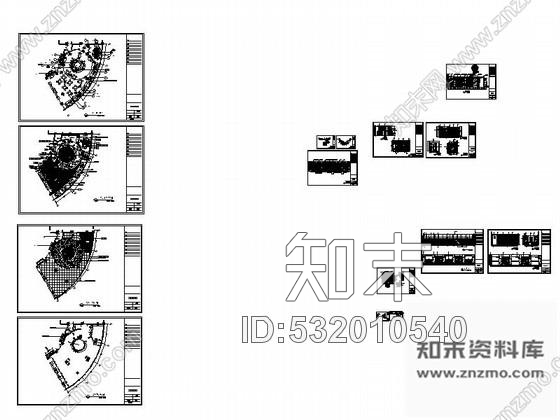 施工图南京某时尚酒店咖啡厅室内装修图施工图下载【ID:532010540】