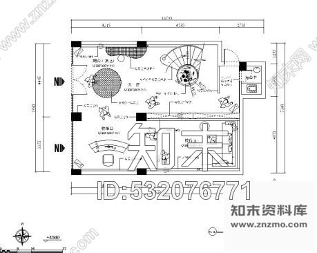 施工图某马赛克专卖店设计装修方案cad施工图下载【ID:532076771】