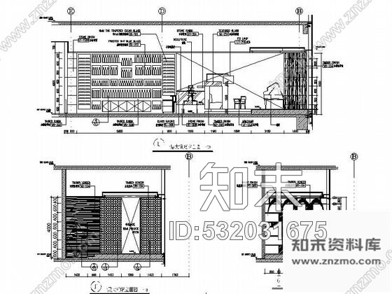 施工图南昌金融中心新中式五星级酒店大堂吧装修施工图含效果施工图下载【ID:532031675】