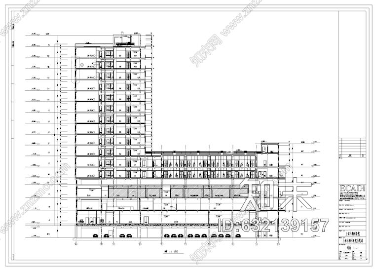 上海市胸科医院室内装修设计施工图102张cad施工图下载【ID:632139157】