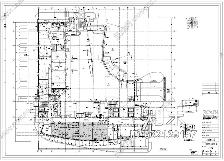 上海市胸科医院室内装修设计施工图102张cad施工图下载【ID:632139157】