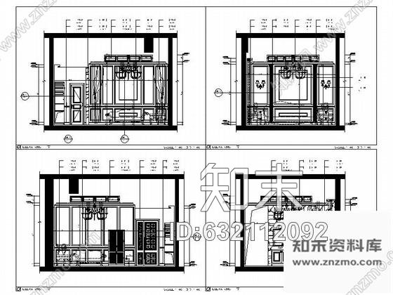 施工图浙江高档商务欧式风格娱乐会所室内装修施工图含效果cad施工图下载【ID:632112092】