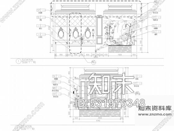 施工图内蒙古知名设计公司设计欧式古典豪宅CAD施工图(含效果图施工图下载【ID:531976348】