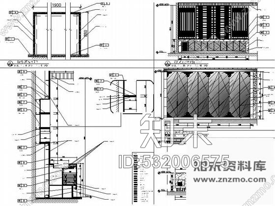 施工图上海时尚酒店全日餐厅室内装修图含效果cad施工图下载【ID:532006575】