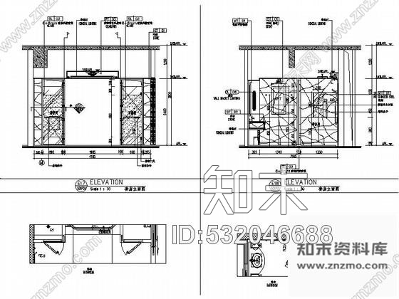 施工图知名酒店总统套房室内装修图cad施工图下载【ID:532046688】