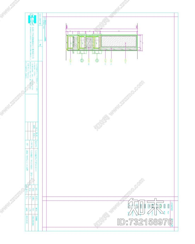 宝缇嘉北京通盈中心三里屯一号K户型|cad施工图下载【ID:732158970】