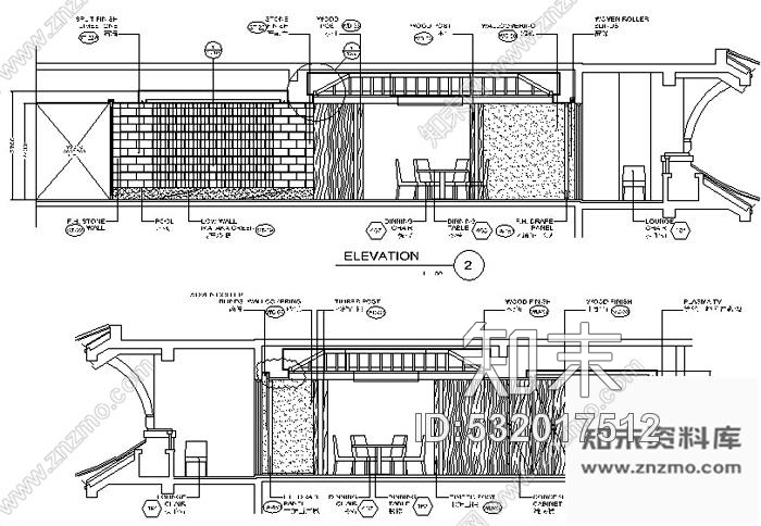 施工图五星级酒店行政酒廊施工图cad施工图下载【ID:532017512】