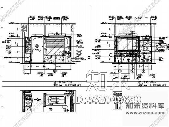 施工图常州温馨客房大床房室内装修图施工图下载【ID:532046680】