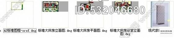 施工图常州温馨客房大床房室内装修图施工图下载【ID:532046680】