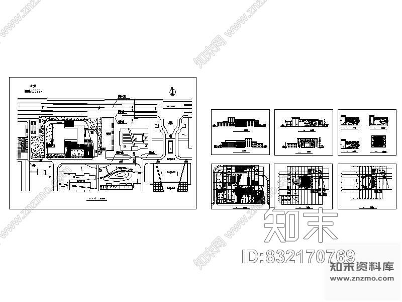 某大学多功能厅平面图施工图下载【ID:832170769】